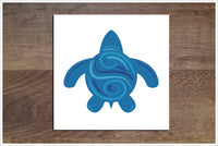 Tribal Sea Turtles -  Accent Tile Border