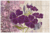 Vintage Flowers 02 -  Tile Mural