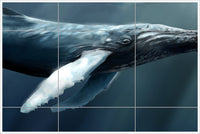 Whale Painting -  Tile Mural