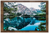 Winter Mountain Lake Reflection -  Tile Mural
