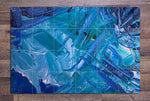 Blue Abstract Painting -  Tile Mural