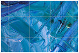 Blue Abstract Painting -  Tile Mural