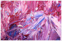 Pink Abstract Painting -  Tile Mural