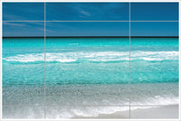 Beach Front Blue Horizon -  Tile Mural