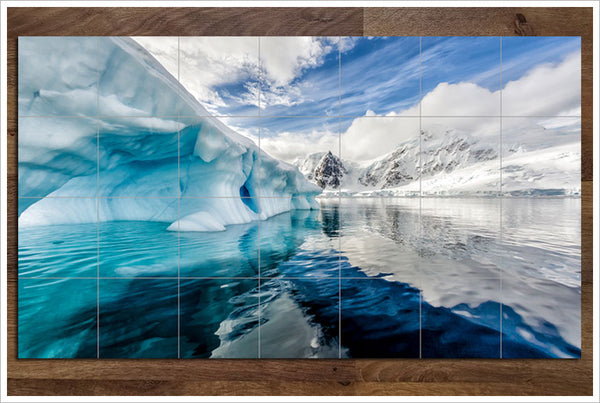 Blue Iceberg -  Tile Mural
