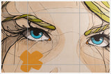 Graphic Womans Face -  Tile Mural
