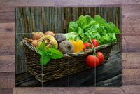 Garden Food Basket -  Tile Mural
