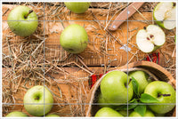 Green Apples on Cutting Board -  Tile Mural