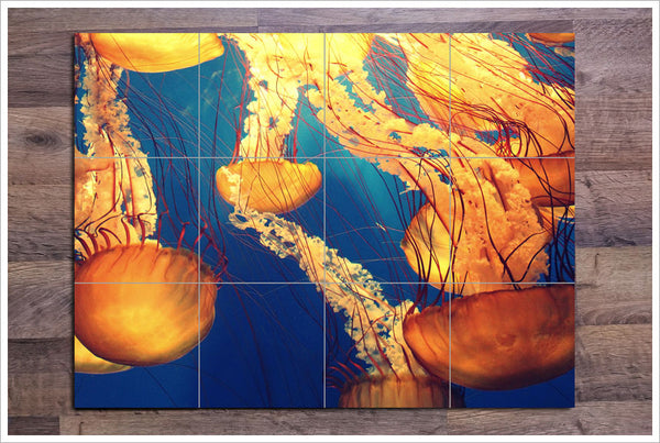 Jellyfish -  Tile Mural