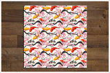 Koi Fish & Sakura Branch Graphic -  Tile Border