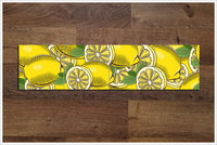 Vintage Woodcut Graphic Lemons -  Tile Border