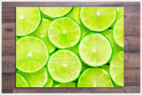 Lime Slices Ceramic Tile Mural