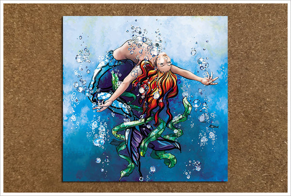 Mermaid Floating -  Accent Tile