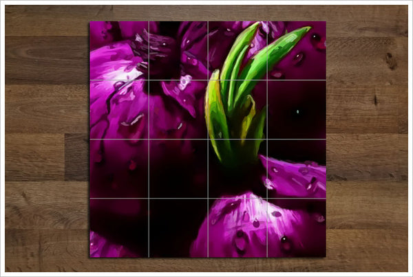 Red Onions -  Tile Mural