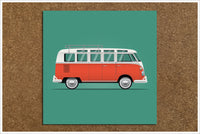 VW Van Drawing Any Color -  Tile Accent
