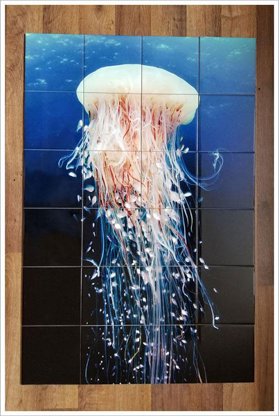 Jellyfish Ceramic Tile Map